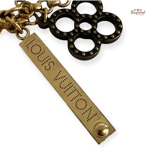 Authentic LOUIS VUITTON Goldtone Tapage Key Holder And Bag Charm - CK 1121 - Picture 4 of 13